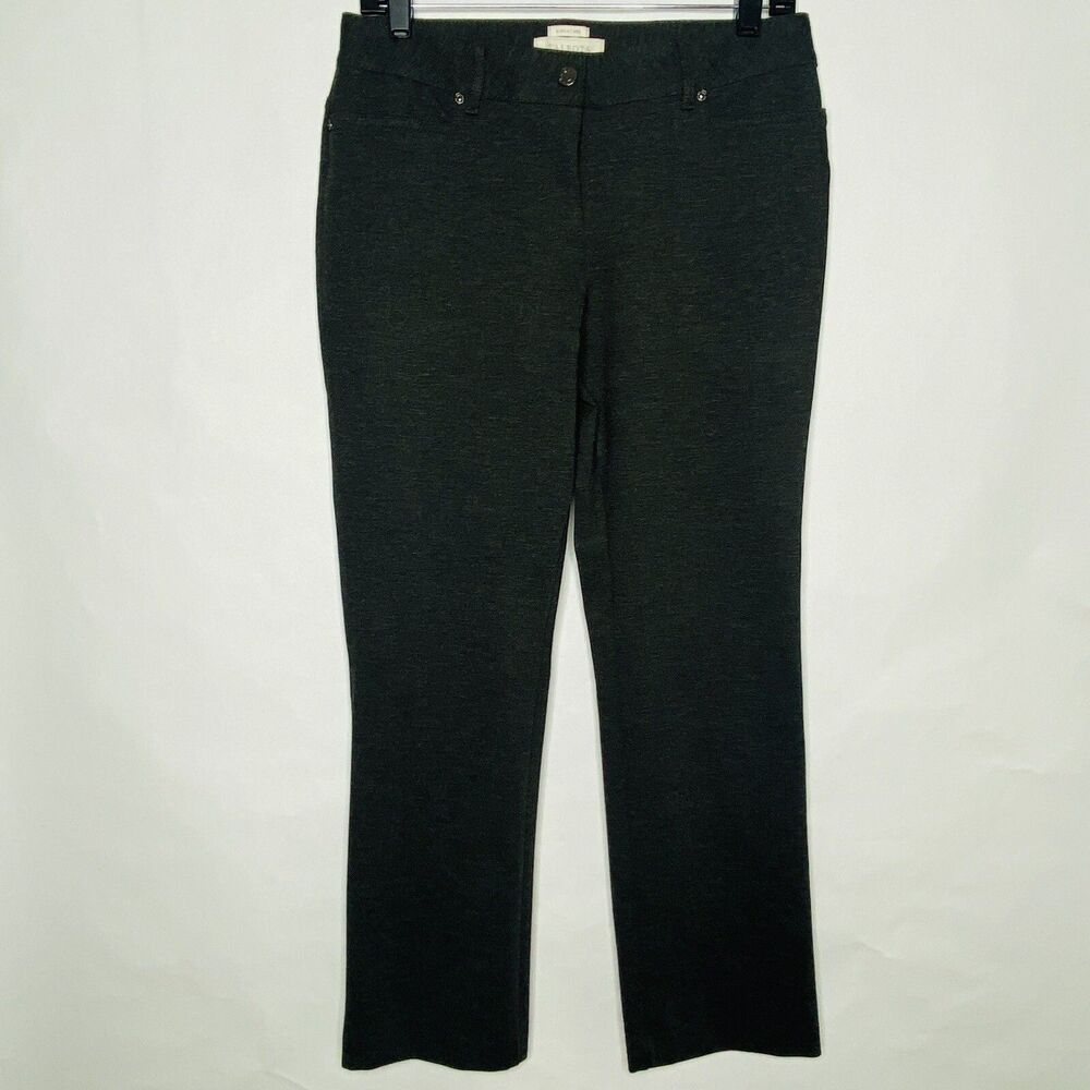 Talbots Pants Women 6P Heather Gray Signature Stretch Pants Workwear Casual